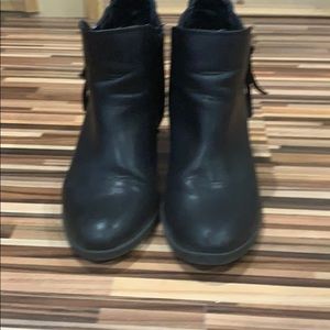 Black ankle boots